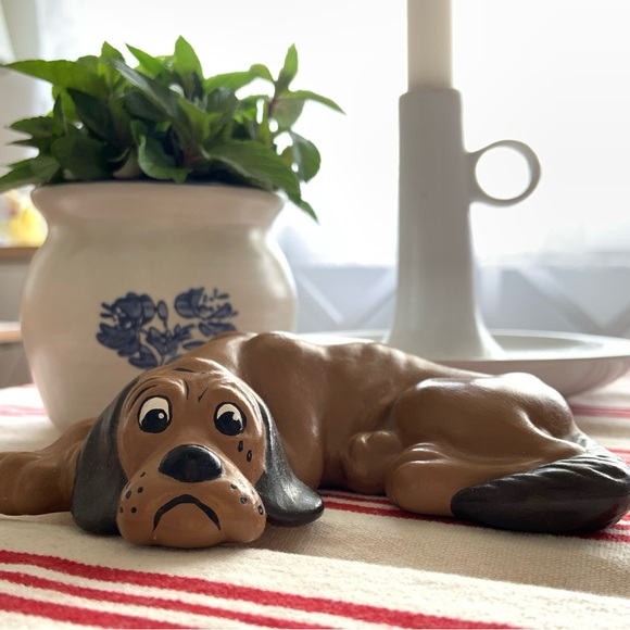 Ceramic Hand Painted Dog / Madonna Ohrt / Vintage Dog Figurine / Dog / Puppy - Picture 6 of 16